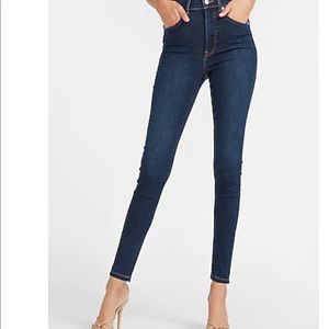 Express High Rise Denim Perfect Skinny Jeans